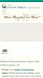 Mobile Screenshot of canyonwrencabins.com